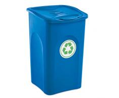 Stefanplast Begreen Poubelle, 50Â l, Bleu Capri