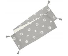 Ragged Rose Chemin de Table Motif étoiles Gris argenté