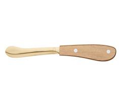 Kitchencraft Artbutknife ArtesÃ Luxe couteau Ã beurre en acier inoxydable avec manche en bois 21Â cm (21,6Â cm), Brass-finished