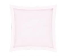 Blanc des Vosges Uni Satin Taie Coton Guimauve 65x65 cm