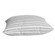 Soleil dOcre Coussin Jacquard, Polyester Coton, Gris, 40x40x10 cm