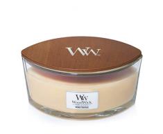 WoodWick Ellipse bougie parfumÃ©e avec mÃ¨che qui crÃ©pite, ChÃ¨vrefeuille, Temps de combustion jusquÃ 50 heures