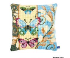 Vervaco Kit Coussin au Point de Croix Papillons déco