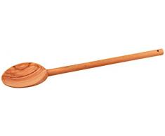 Fackelmann 30850 Cuillère de Cuisine Rond 30cm en Bois dolivier, Marron, 30 x 7,8 x 1,2 cm