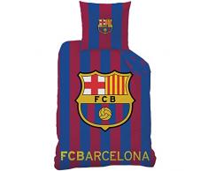 CTI Housse de Couette FC Barcelona Enfant, Coton, Bleu, 200x140 cm