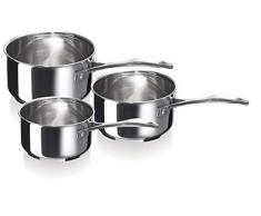 Bekaline 12066974 Chef Série de 3 Casseroles en acier Inoxydable 16/20 cm