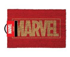 Marvel Logo Paillasson en PVC et Fibre de Coco 60 x 40 cm