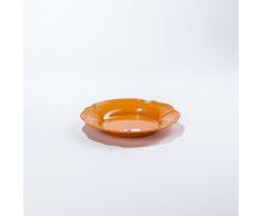 Baci Assiette Creuse mélamine, Mélamine, Orange, 23 x 23 x 4 cm