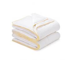 Sancarlos-Vivaldi-Couette 4 saisons en duvet doie 180 120 g/m²-260 x 220 cm-Blanc (weiÃ)