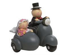 Mopec Y57 Figurine de gÃ¢teau de Mariage avec Sidecar, 18Â cm