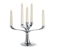 Philippi Candelabra Bougeoir MÃ©tal ArgentÃ© 20 cm