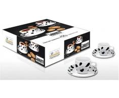 Bialetti Tasses Ã Cappuccino 220Â ML au Design Vache