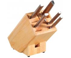 Kesper Bloc Ã couteaux en bois /caoutchouc 9 x 11 x 25 cm