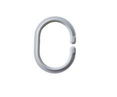 Ridder 49401-0 Anneaux pour Rideaux Blanc 4 x 0,5 x 6 cm 12 PiÃ¨ces