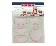 Leifheit 3217 Ãtiquettes de dÃ©coration pour bocaux de stÃ©rilisation coloris pastel