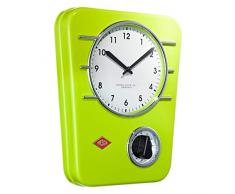WESCO 322401-20 Classic Line Horloge de Cuisine Lime