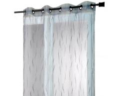 HomeMaison HM698846729 Panneau Organza Brodé Brindilles Cantello Gris 140 x 240 cm