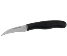 Fackelmann 43881 Couteau Ã legumes Nirosta-Fit 17,5cm en PP/INOX, Acier Inoxydable, Noir/Argent, 17,5 x 5 x 1,7 cm