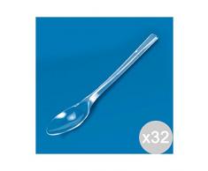 Arista Lot de 32 cuillères Transparentes dorées pour Cuisine et Table