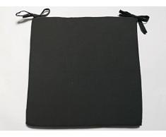 Soleil dOcre 008031 Panama Dessus de Chaise Coton Anthracite/Gris 40 x 40 cm