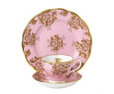 Royal Doulton Tasse Ã thÃ© et Soucoupe 20Â cm Golden Rose 4Â 978,4Â cm, Assiette, Rose, Lot de 3