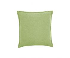 GIESSWEIN Taie doreiller Mile bleu foncé ST - Housse de coussin en 100% laine dagneau, laine vierge respirante, housse de coussin, coussin en peluche, oreiller, coussin de canapé, coussin décoratif, 40 x 40 cm