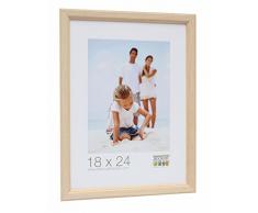 Deknudt Frames S220H1 Basic Cadre Photo Etroit Bois Naturel 9 x 13