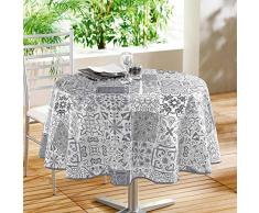 décorline nappe ronde (0)160cm persane gris