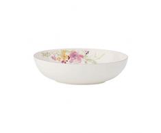 Villeroy & Boch Mariefleur Basic Plat creux de service ovale, 26 cm, Porcelaine Premium, Blanc/Multicolore