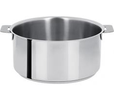 Cristel - F26Q Faitout inox 26cm sans poignÃ©e amovible - Collection Mutine