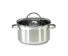 KRÃGER 2027404 Faitout Ohio 20 cm, INOX, Acier Inoxydable