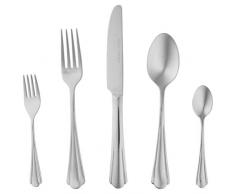 AmazonBasics Service de 20 couverts en acier inoxydable avec bord festonnÃ© Pour 4 personnes