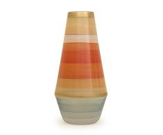 Angela neue Wiener Werkstaette Vase en Verre anoblit, Verre, Orange, 10Â x 10Â x 20Â cm
