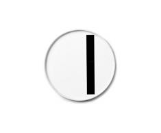 Design Letters Assiette en porcelaine Blanc 20 cm