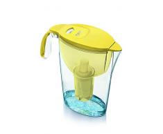LAICA L700601 Carafe deau filtrante, Plastique, Jaune, 28 x 8 x 7 cm