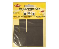 Kleiber 5-PiÃ¨ces Set Patchs Autocollant Nylon pour rÃ©parer vÃªtements, Gris