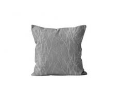 Soleil docre Liane Coussin dÃ©coratif, Polyester, Gris, 40 x 40 cm