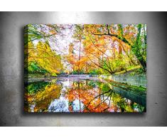 Bonamaison Peinture sur toile, multicolore, 50 x 70 cm - ConÃ§u et fabriquÃ© en Turquie