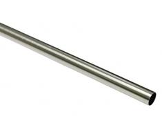GARDINIA Tringle Ã rideau, Barre mÃ©talique, SÃ©rie Chicago, DiamÃ¨tre: 20 mm, Longueur: 160 cm, Effet inox