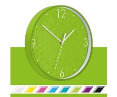 Leitz WOW Horloge Murale Quartz, IdÃ©ale pour le Bureau, la Cuisine, le Salon et la Salle de Bains, 29 cm - Verte