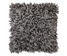 Dutch Decor Housse de Coussin Shannon 45x45 cm Gris foncÃ© - Housses de Coussin DÃ©coratif - ZippÃ©e