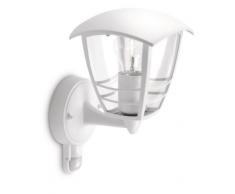 Philips luminaire extérieur applique murale montante avec détection Creek blanc