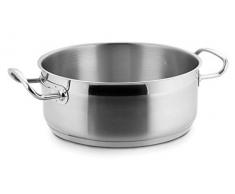 LACOR Marmite Basse - Rondeau Induction en INOX 18/10 - Ã 40 cm Eco Chef