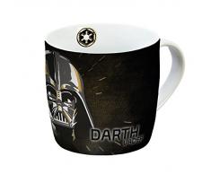 Star Wars Tasse Dark Vador 300Â ML Porcelaine Tasse en Porcelaine Noir/Or, 11,5Â x 9Â x 8,5Â cm