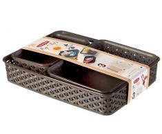 CURVER 206738 Lot de 3 Corbeilles de Bureau My Style A4 + A5 + A6 PolypropylÃ¨ne