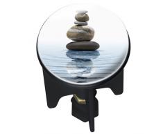 Wenko 20867100 Pluggy Bonde de Lavabo Meditation MÃ©tal Multicolore Dimensions 4 x 4 x 6,5 cm