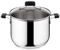 Lagostina Casserole en Acier trempÃ© de 22 cm, avec Couvercle