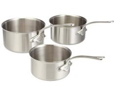 Mauviel1830 - MUrban 571050 - SÃ©rie de 3 Casseroles Inox magnÃ©tique - 16 Ã 20 cm