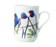 Maxwell & Williams PBW1070 Tasse, Porcelaine, Blanc/Bleu, 10,5 x 7,5 x 10,5 cm