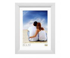 Deknudt Frames S53GF1 Cadre Photo Look Peint Bois Blanc 13 x 18 cm